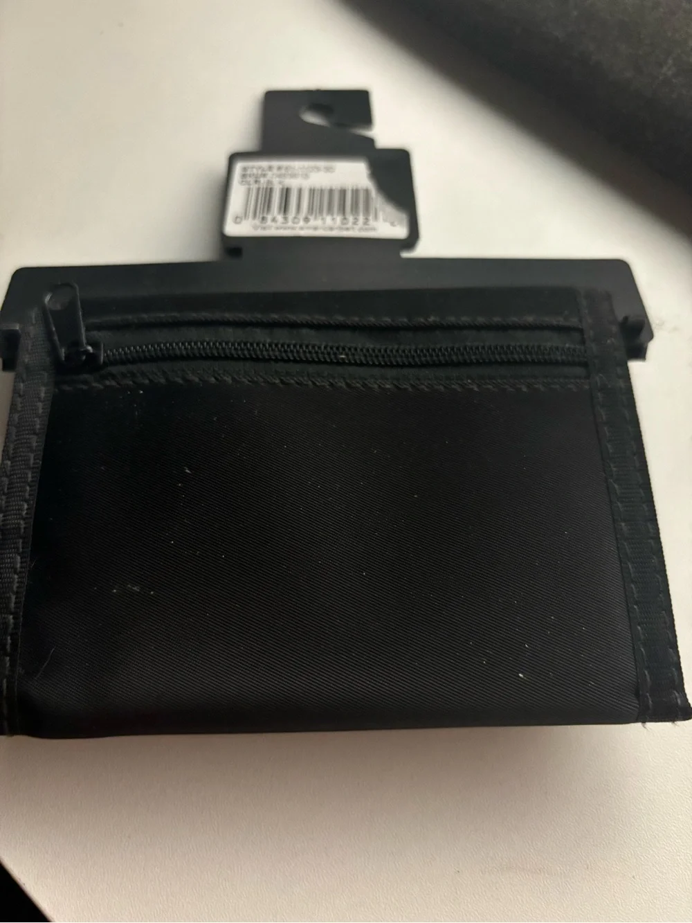 Bugle Boy Black Nylon Tri-Fold Card & Key Holder